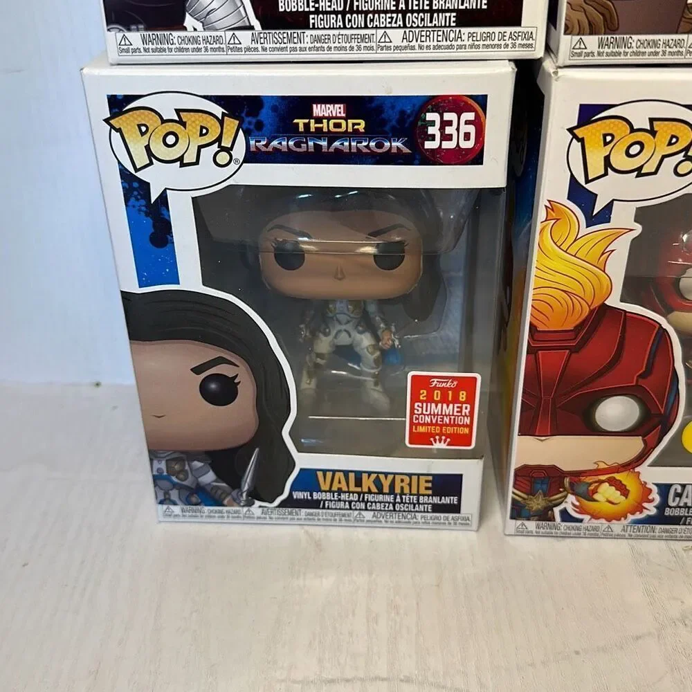 Funko Pop! Marvel 264 Groot #336 Valkyrie #314 Cable #433 Captain Marvel set of‎